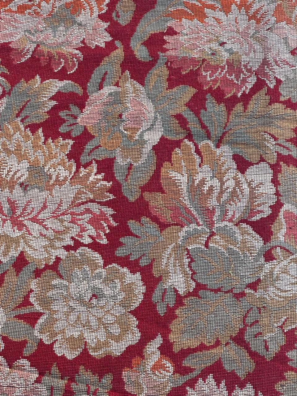 Schöner französischer Jacquard-Wandteppichvorhang im Aubusson-Stil im Angebot 2