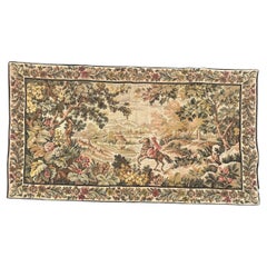 Antique Bobyrug’s Nice French Aubusson Style Jacquard Tapestry 
