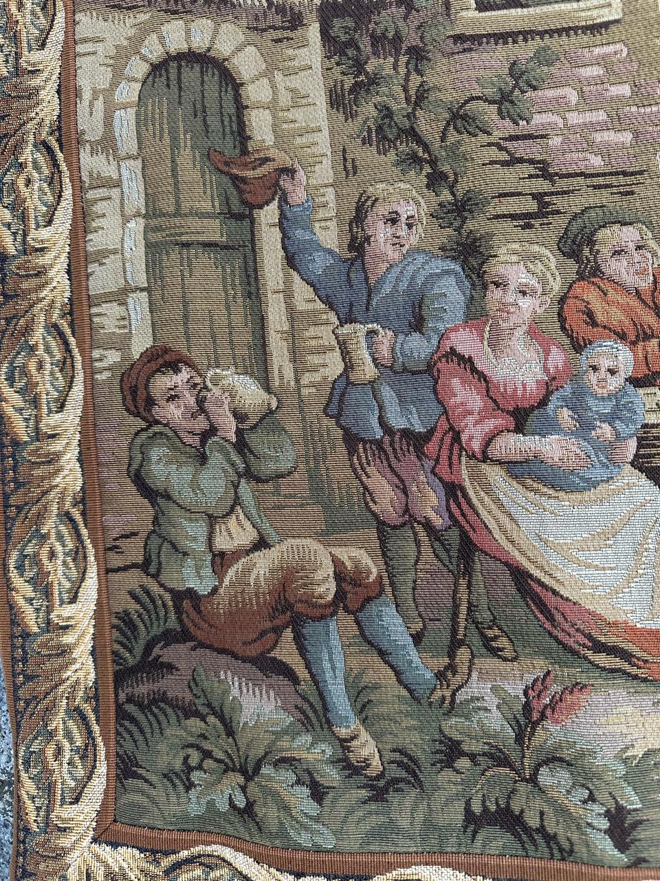 Bobyrug's Nice French Aubusson Style Jacquard Tapestry 