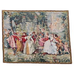 Vintage Bobyrug’s Nice French Aubusson style needlepoint Tapestry 