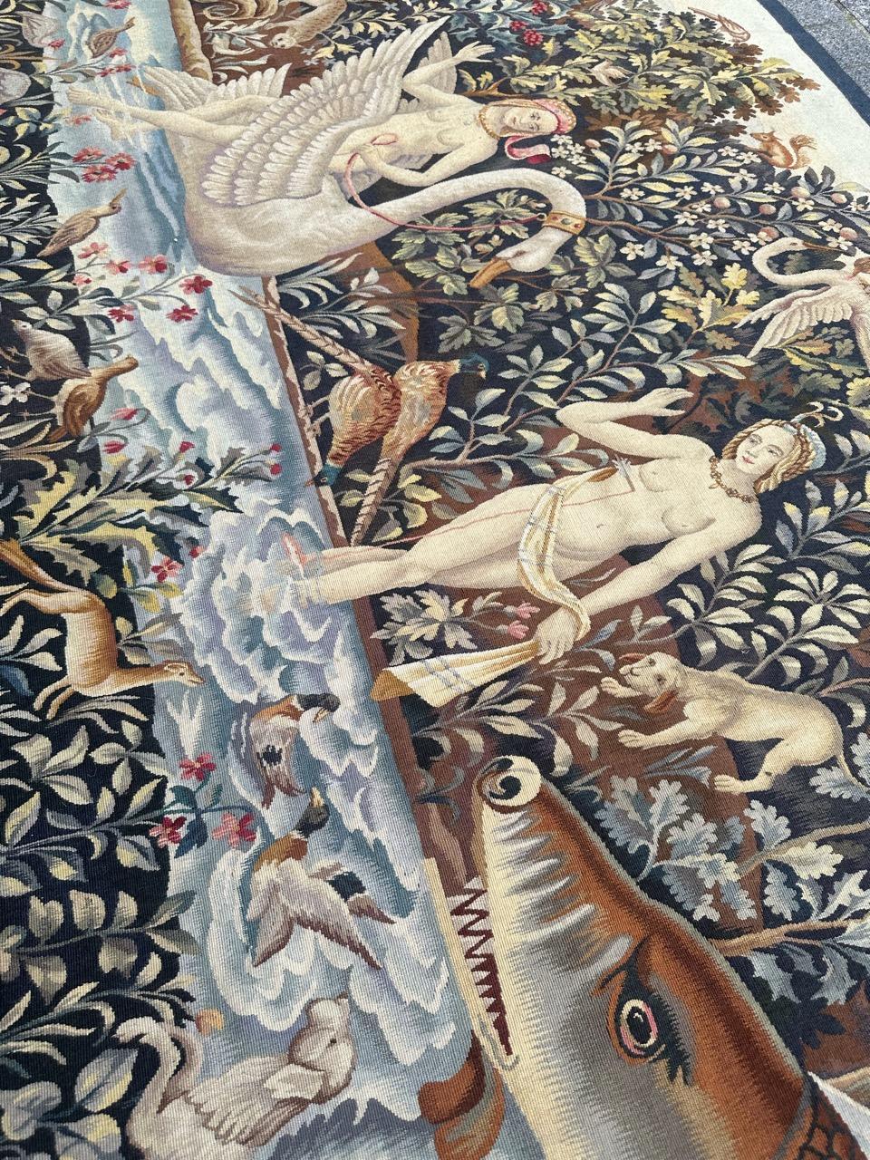 Bobyrug’s Nice French Aubusson Tapestry « Perseus » For Sale 11