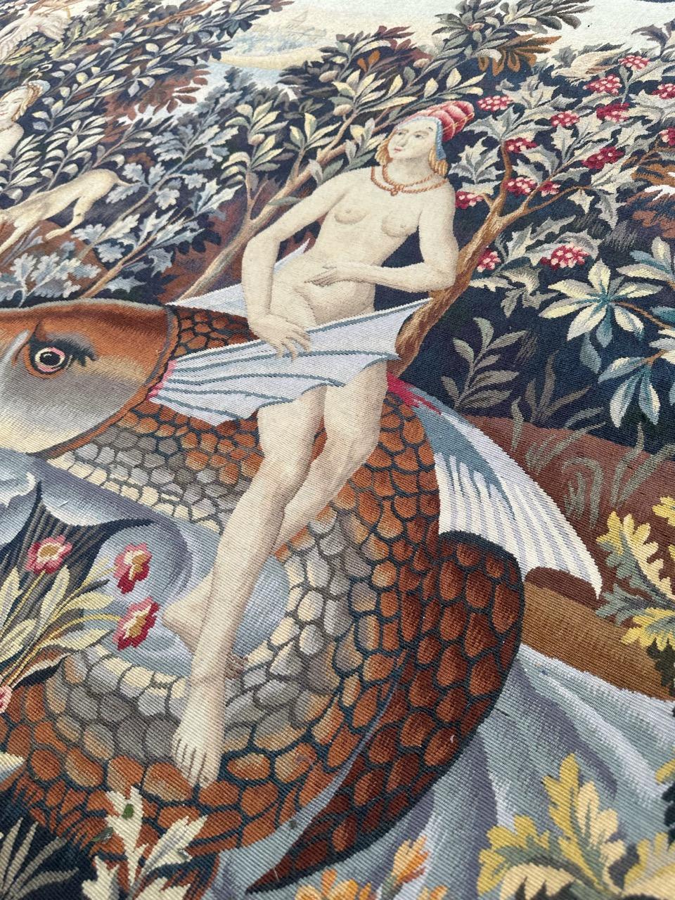 Bobyrug’s Nice French Aubusson Tapestry « Perseus » For Sale 12
