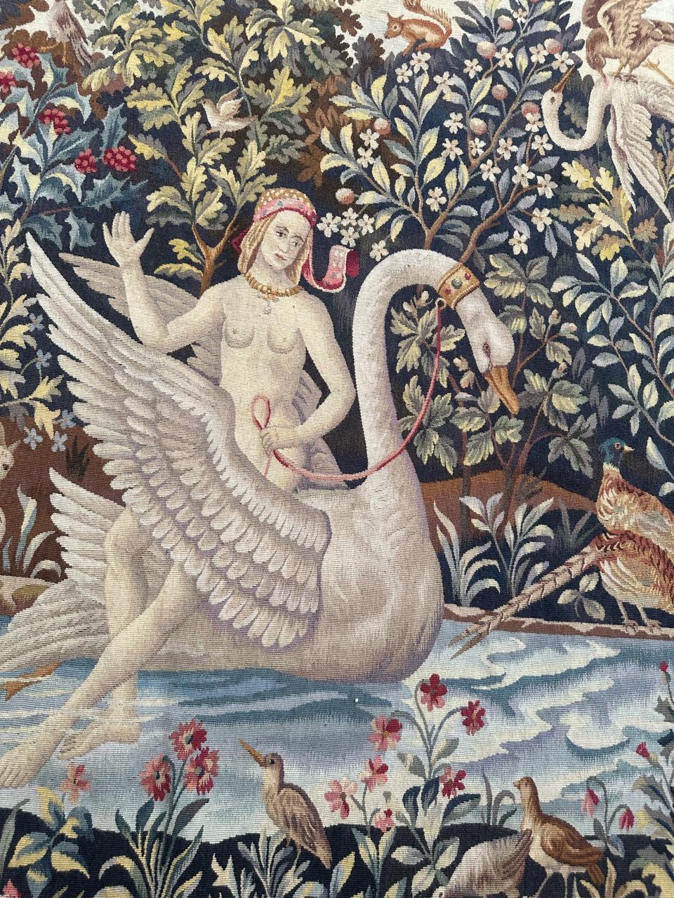 Tissé à la main Bobyrug's Nice French Aubusson Tapestry 