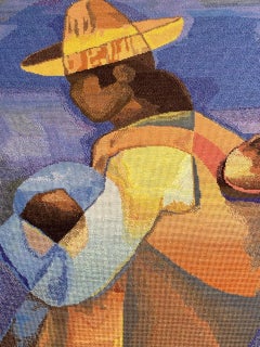 Nice French modern needlepoint Tapestry « Toffoli »