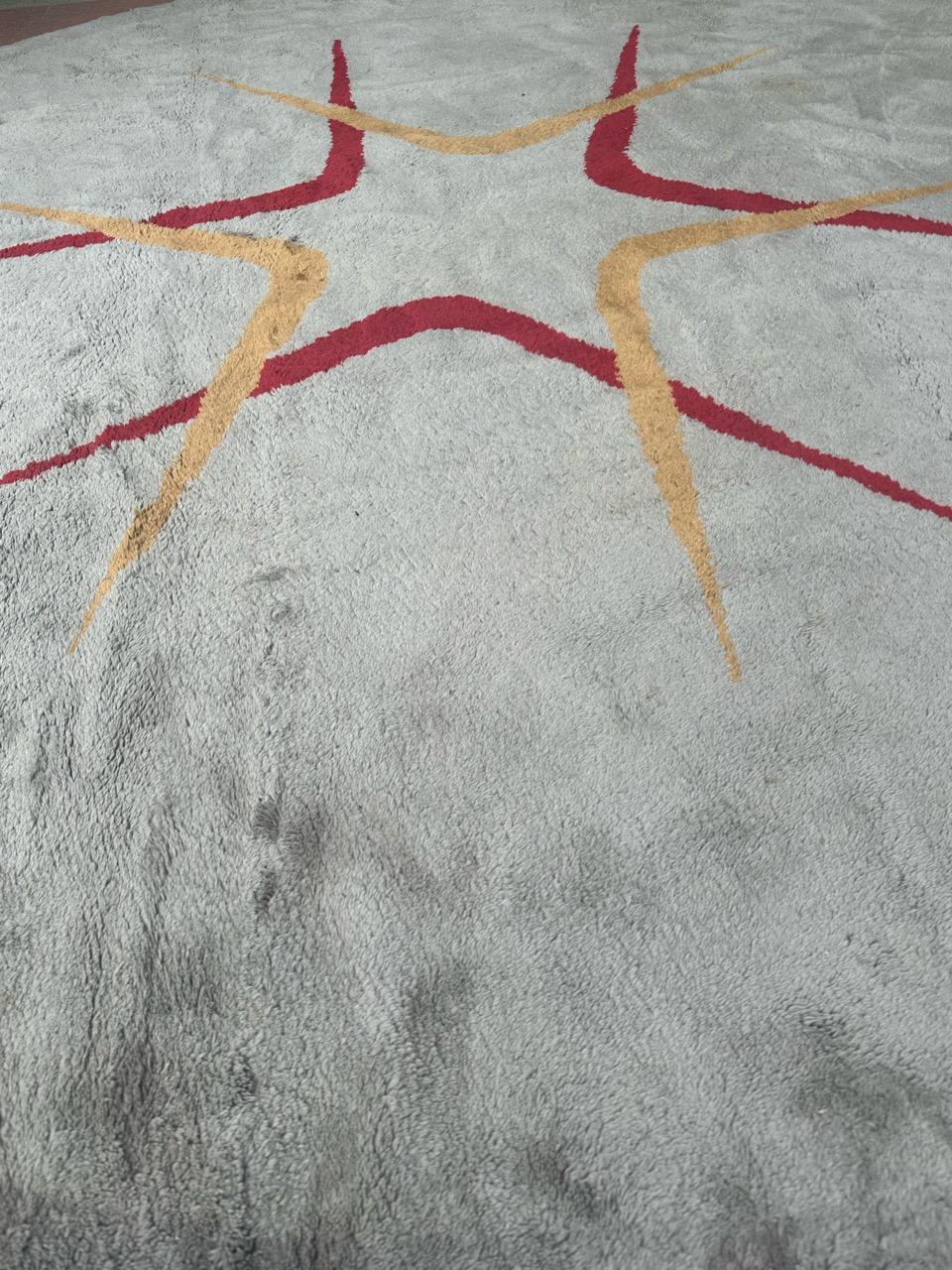 Bobyrug’s nice French round art deco rug 2