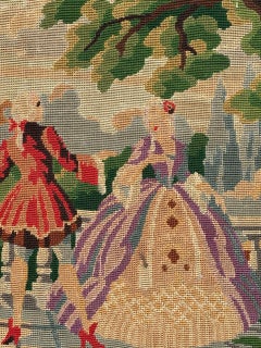 Bobyrug’s Nice French vintage needlepoint tapestry