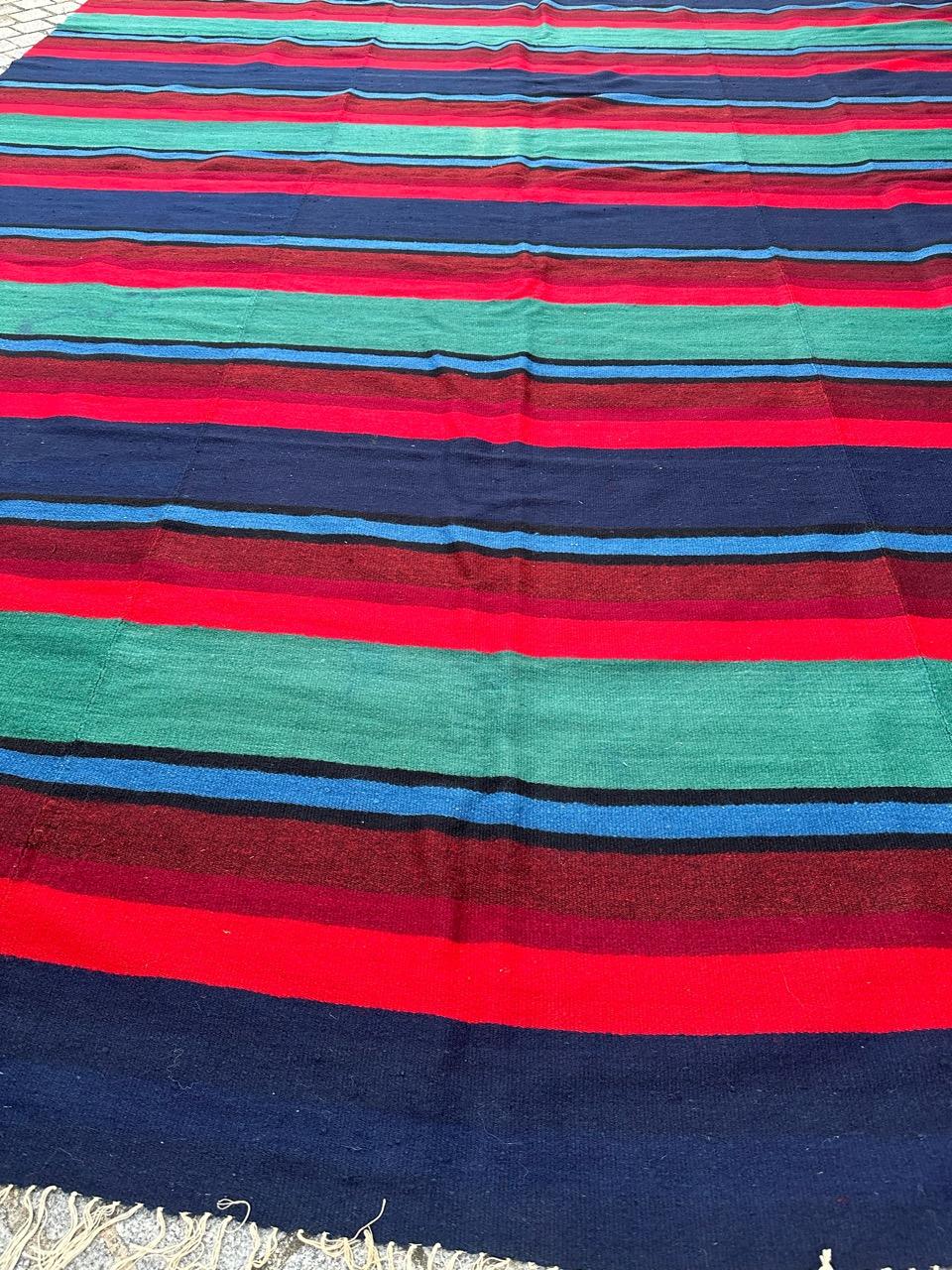 Bobyrug’s nice large vintage Mexican rug For Sale 6