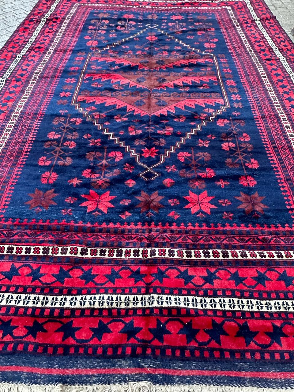 Bobyrug’s nice large vintage Turkish rug For Sale 12