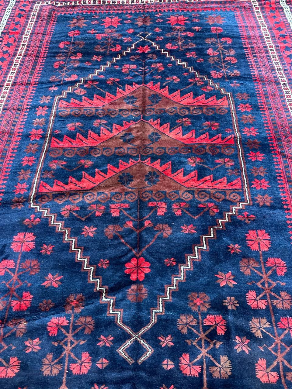 20th Century Bobyrug’s nice large vintage Turkish rug For Sale