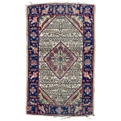 Bobyrug’s Nice Little Antique Tabriz Rug