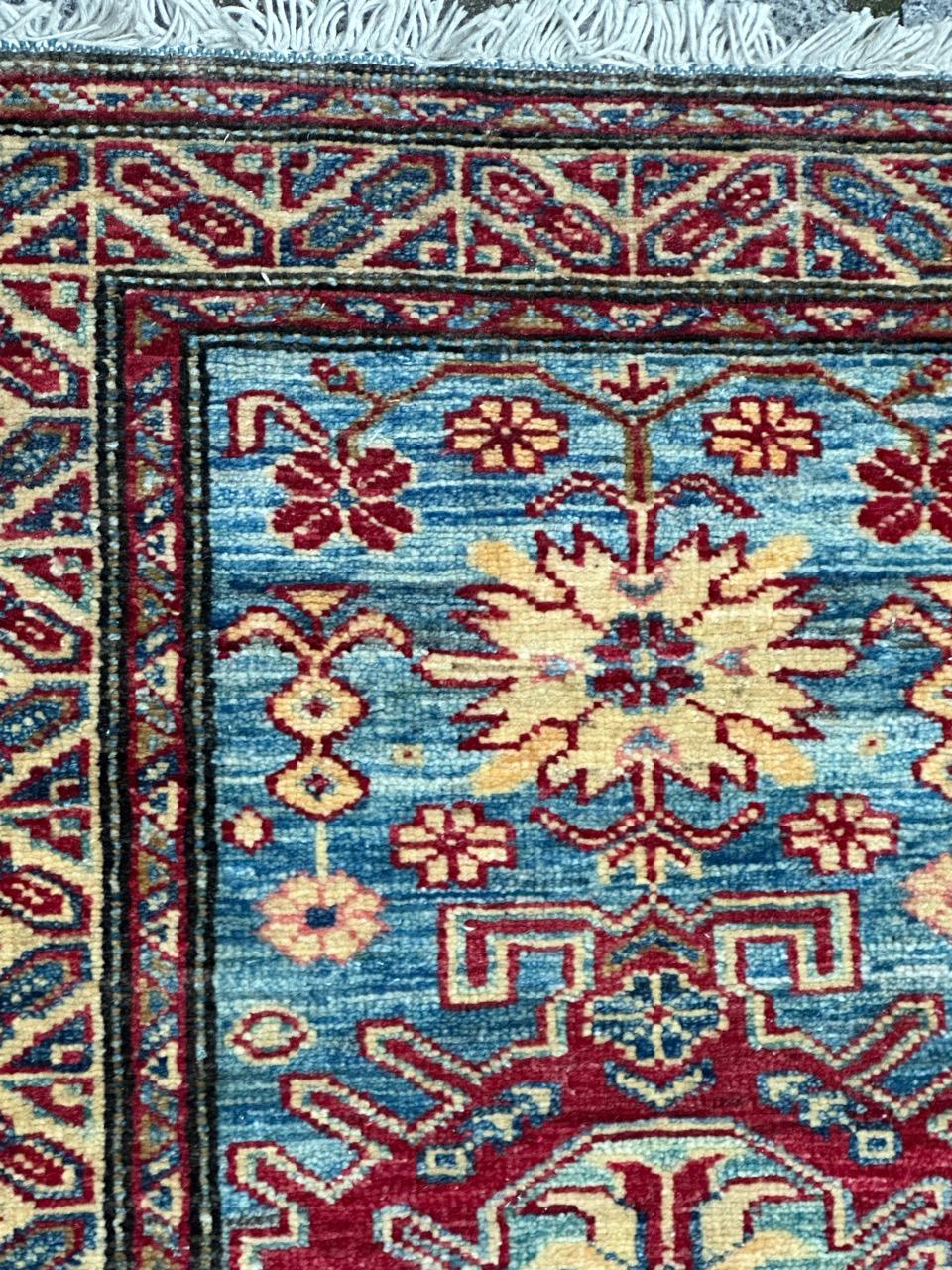 Kazak Bobyrug’s nice little Chobi Afghan rug  For Sale