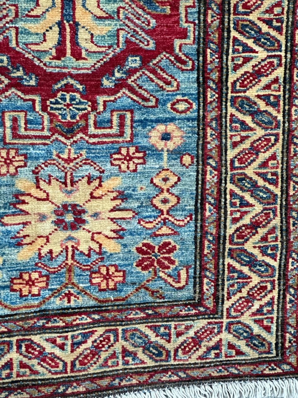 Hand-Knotted Bobyrug’s nice little Chobi Afghan rug  For Sale