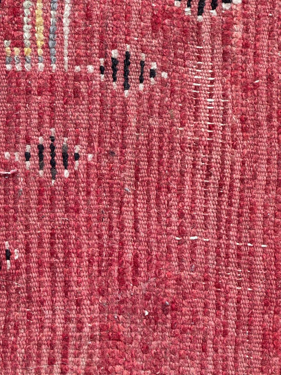 Bobyrug’s nice long Moroccan tribal rug For Sale 7