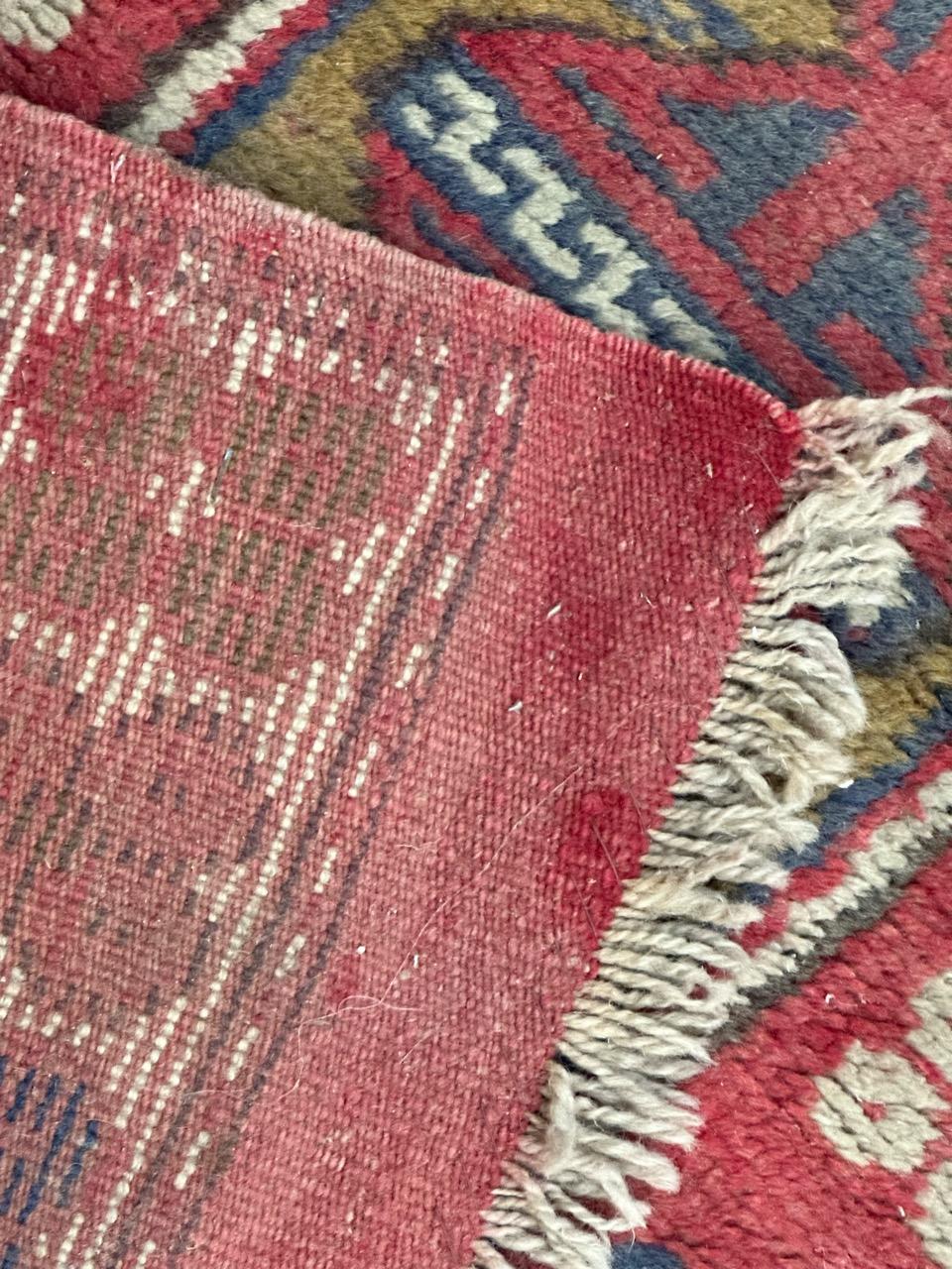 Bobyrug’s nice mid century Anatolian Turkish rug For Sale 6