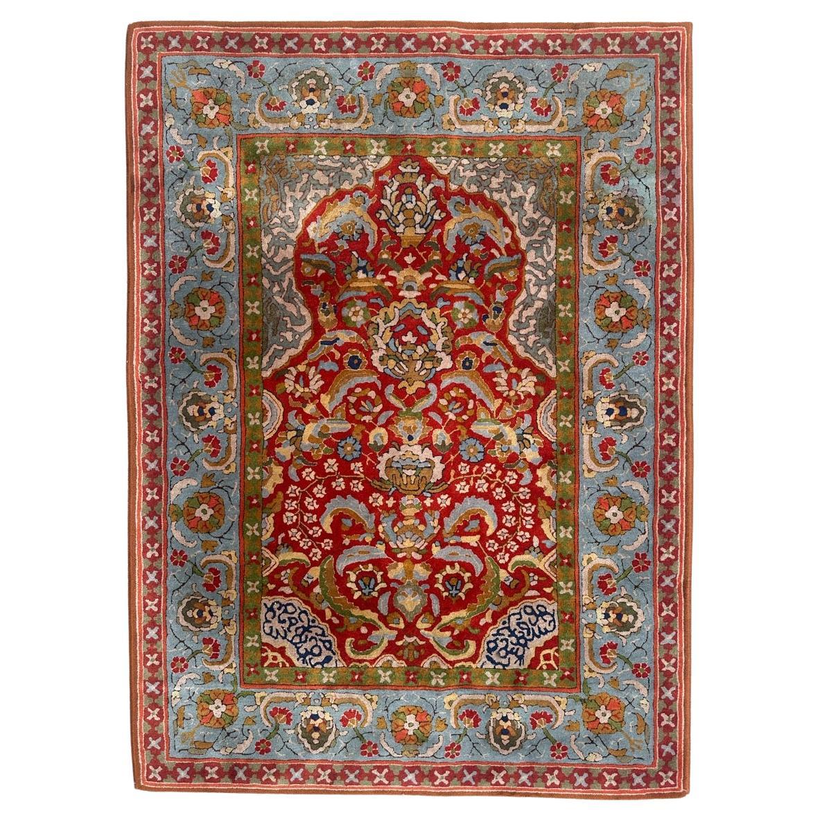 nice mid century French Janus, Lys  points rug For Sale