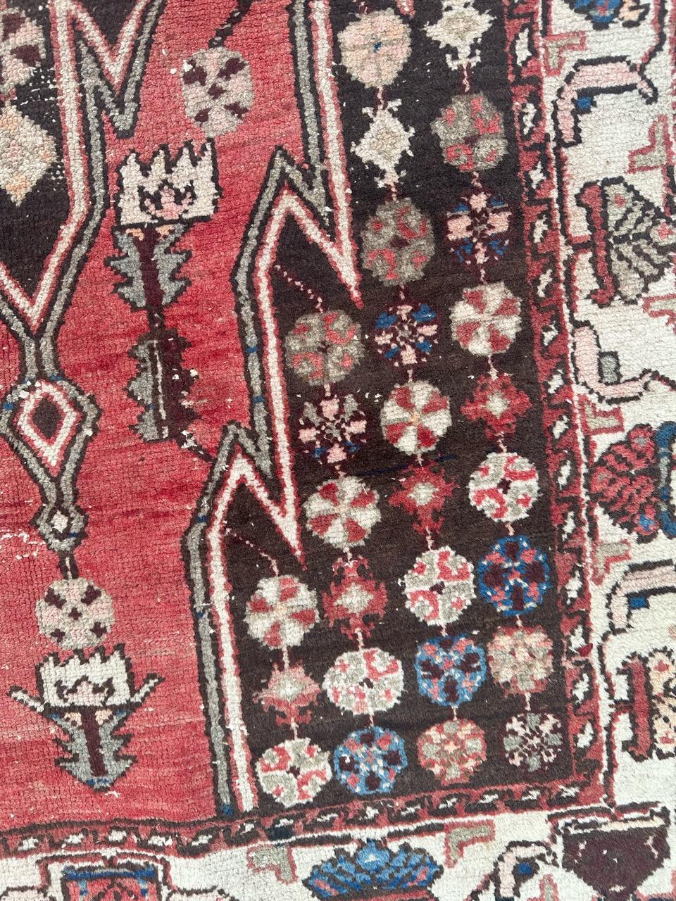 nice mid century mazlaghan rug  For Sale 4