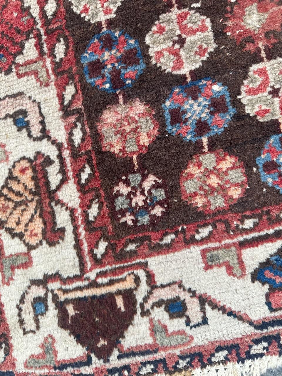 schöner mazlaghan-teppich aus der mitte des jahrhunderts  im Angebot 6