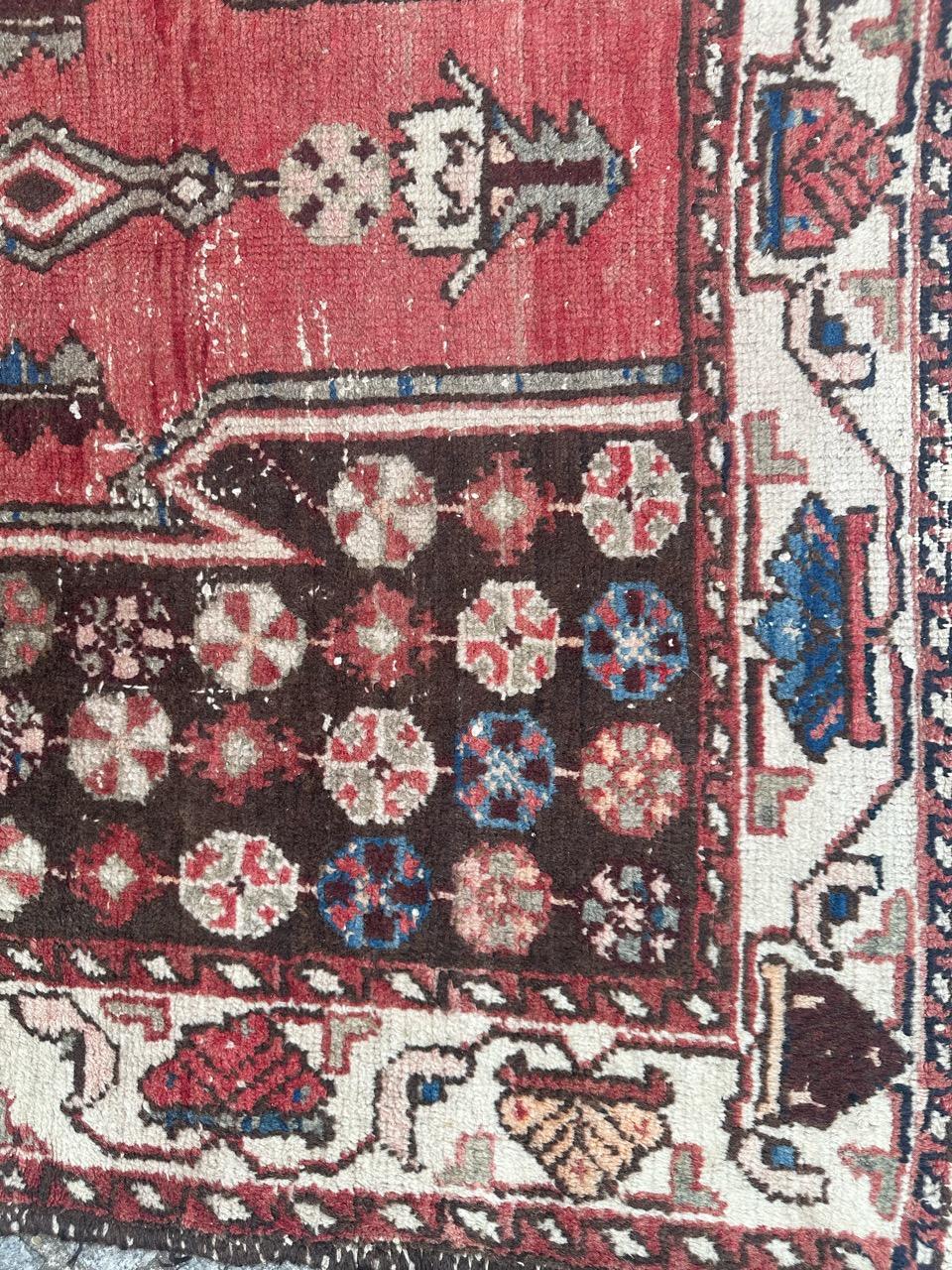 20th Century nice mid century mazlaghan rug  For Sale