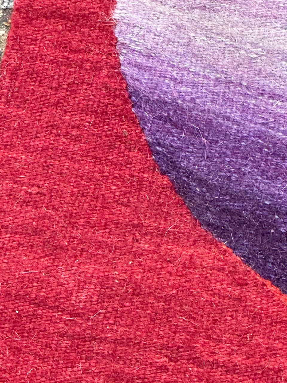 Bobyrug's schöne Mitte des Jahrhunderts moderne handgewebte Tapete  (Wolle) im Angebot
