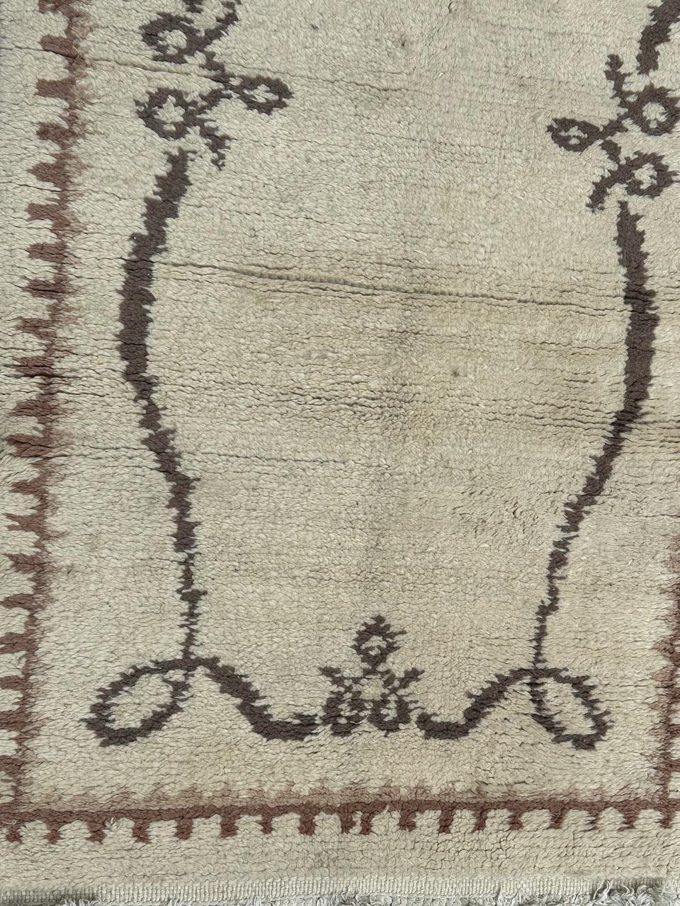Marocain Beau tapis art déco marocain du milieu du siècle dernier en vente