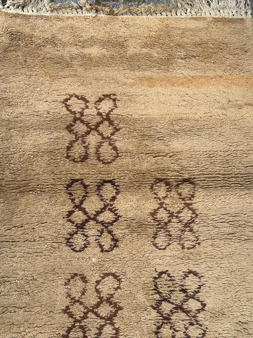 nice mid century Moroccan art deco design rug In Good Condition For Sale In Saint Ouen, FR