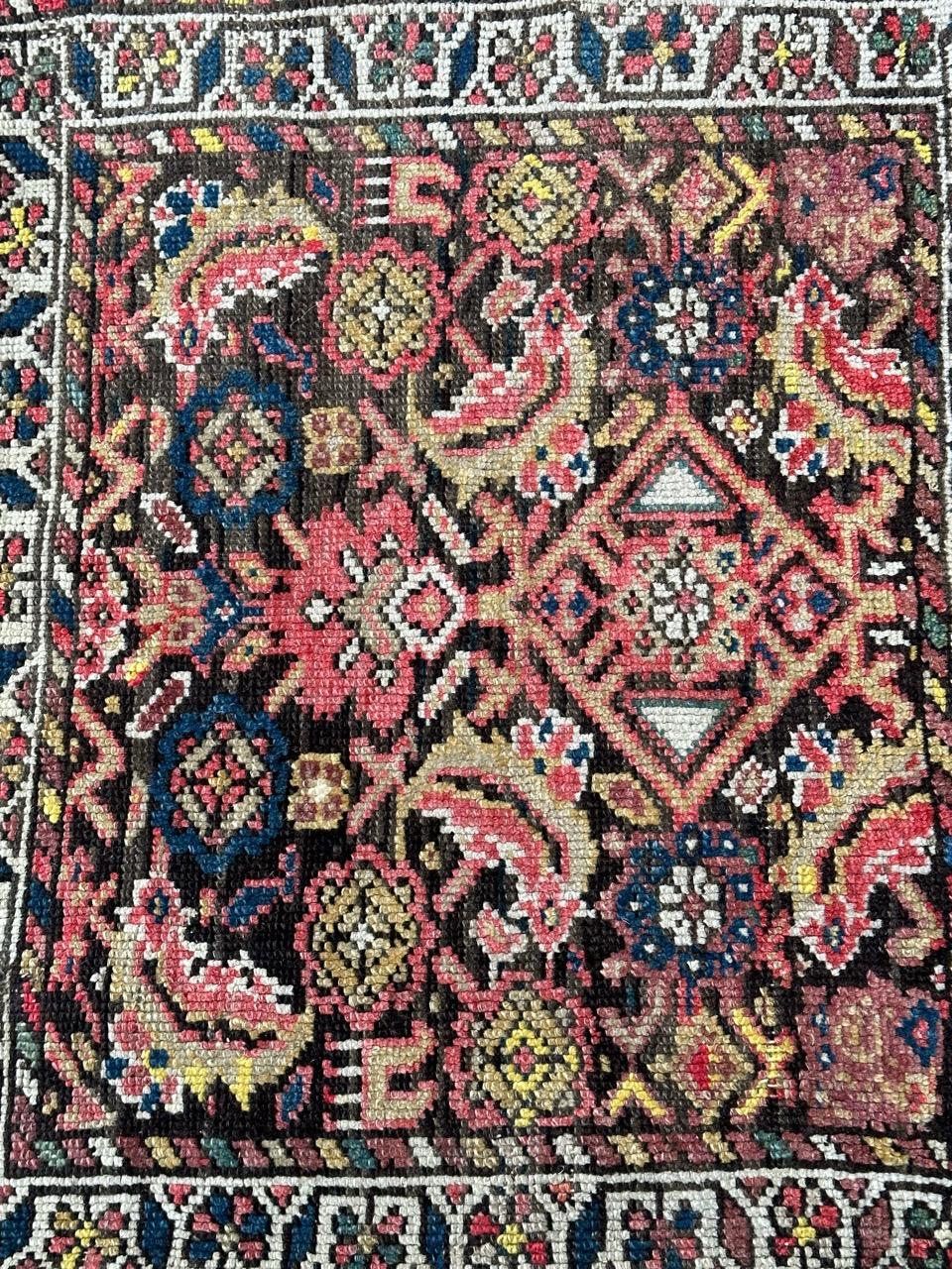 nice small antique malayer rug For Sale 3