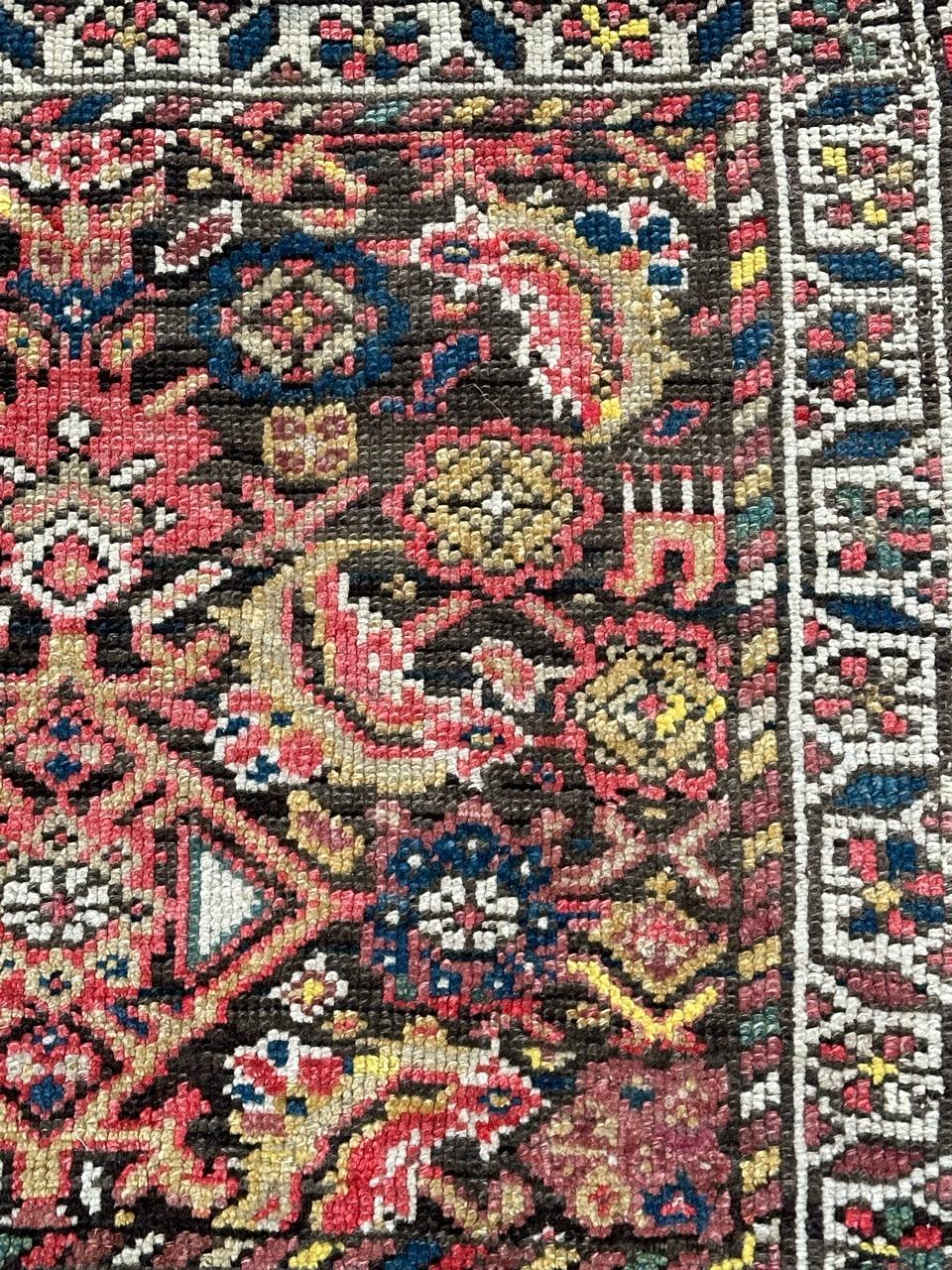 Malayer Bobyrug’s nice small antique malayer rug For Sale