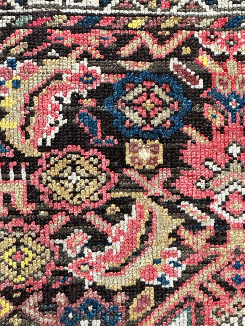 Bobyrug’s nice small antique malayer rug For Sale 1