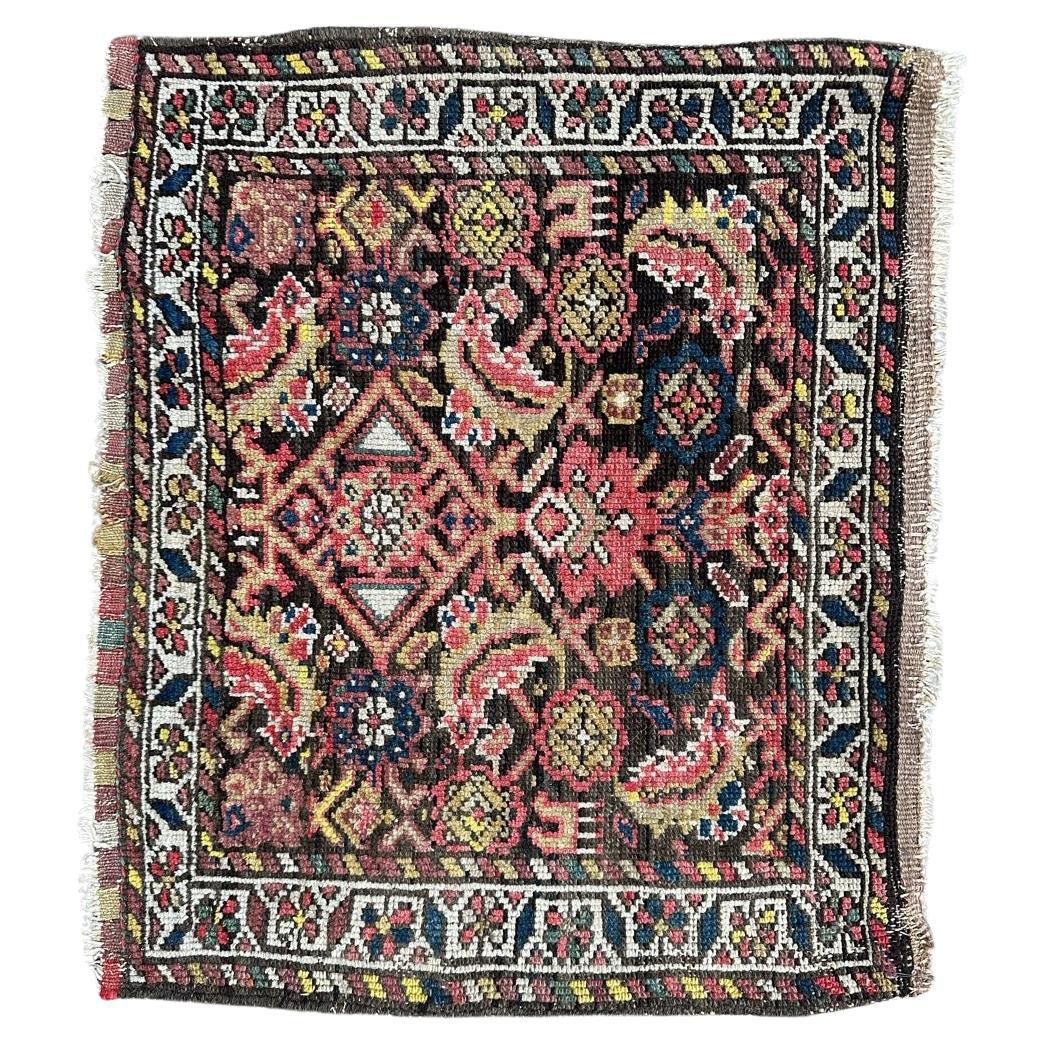 Bobyrug’s nice small antique malayer rug For Sale