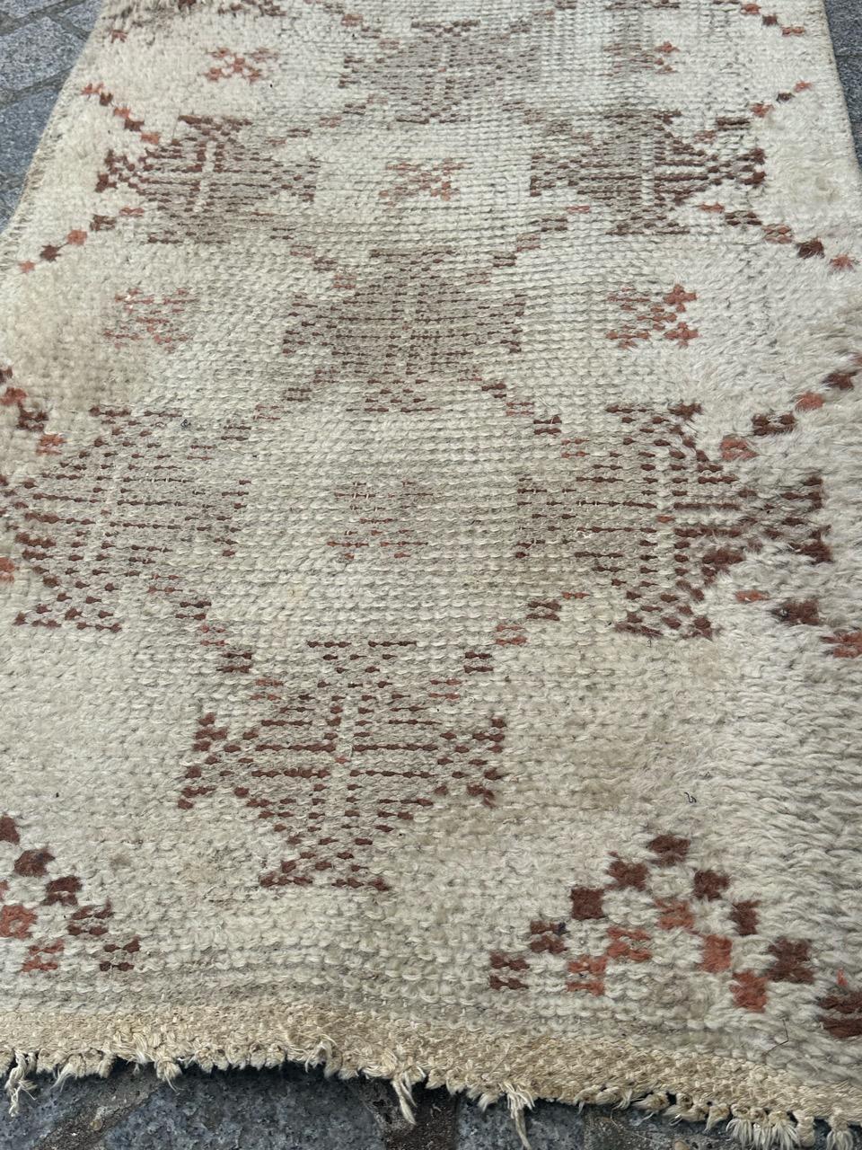  nice small distressed tribal Moroccan rug  For Sale 8