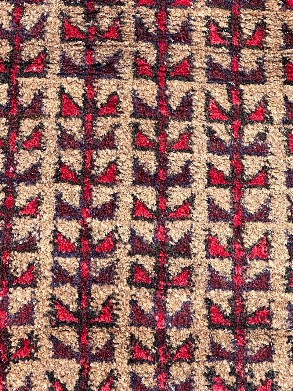bel tappeto Baluch vintage di piccole dimensioni in vendita 3