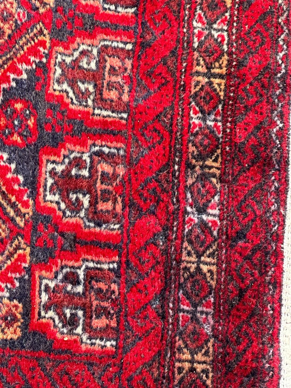 Beau petit tapis baluch vintage en vente 3