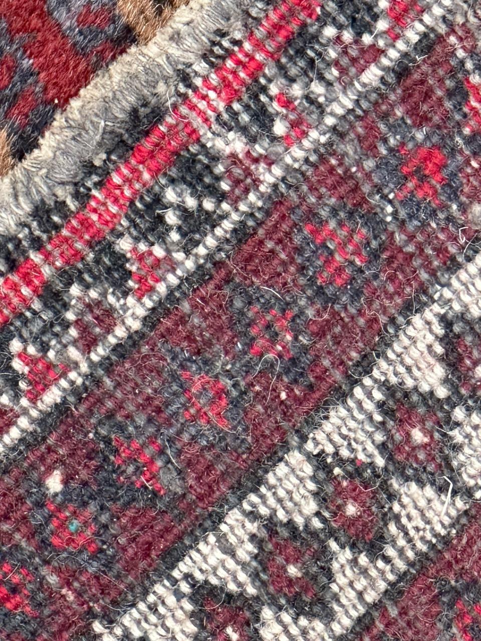 Bobyrug’s nice small vintage Baluch rug  For Sale 5
