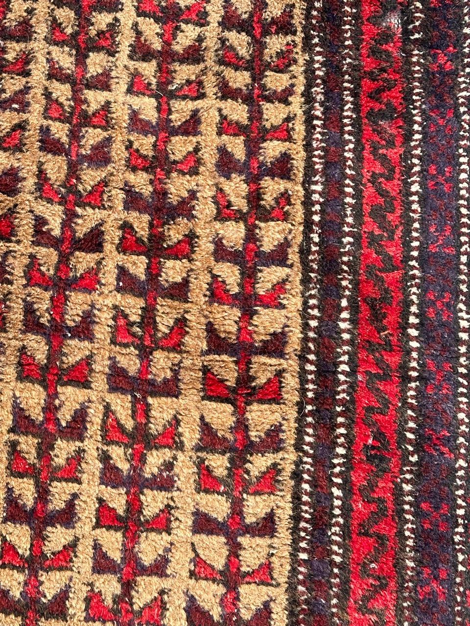 20th Century nice small vintage Baluch rug  For Sale