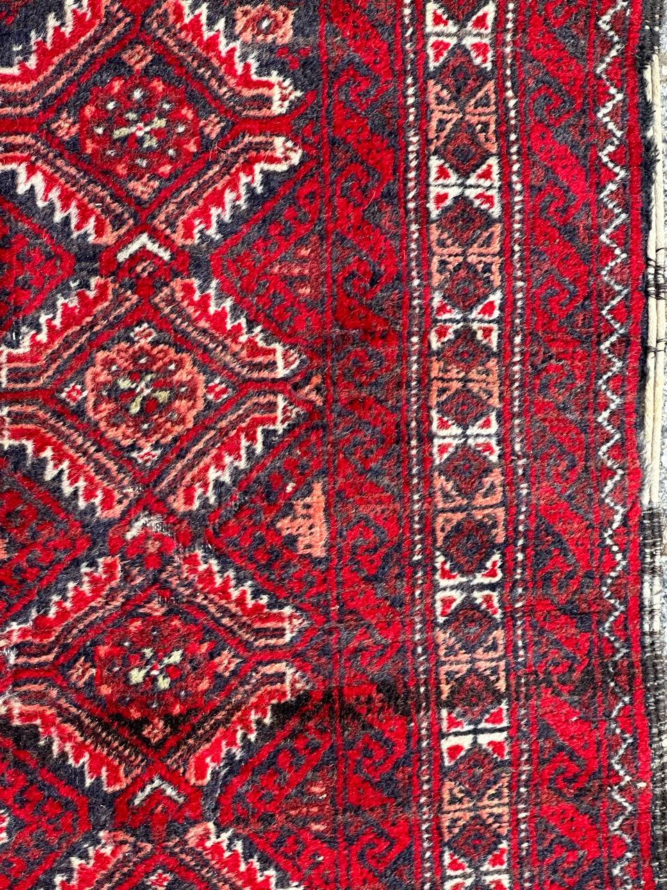 Beau petit tapis baluch vintage en vente 1