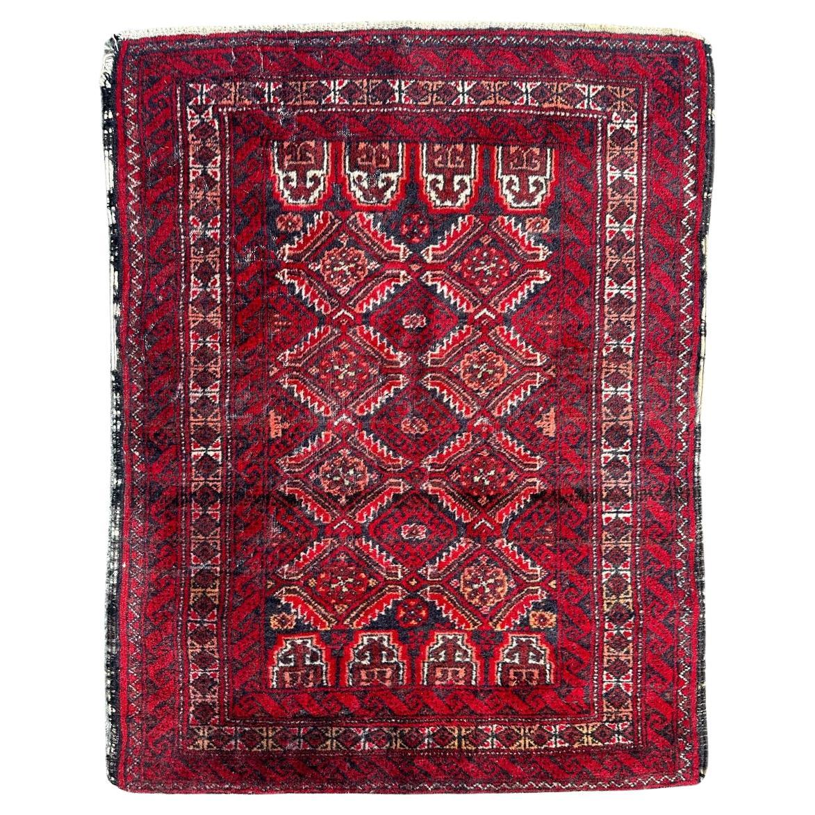 nice small vintage Baluch rug  For Sale