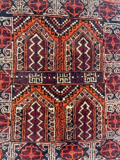 schöner kleiner turkmenischer Belutschen-Teppich im Vintage-Stil
