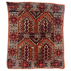 Bobyrug's nice small vintage Turkmen Baluch rug 