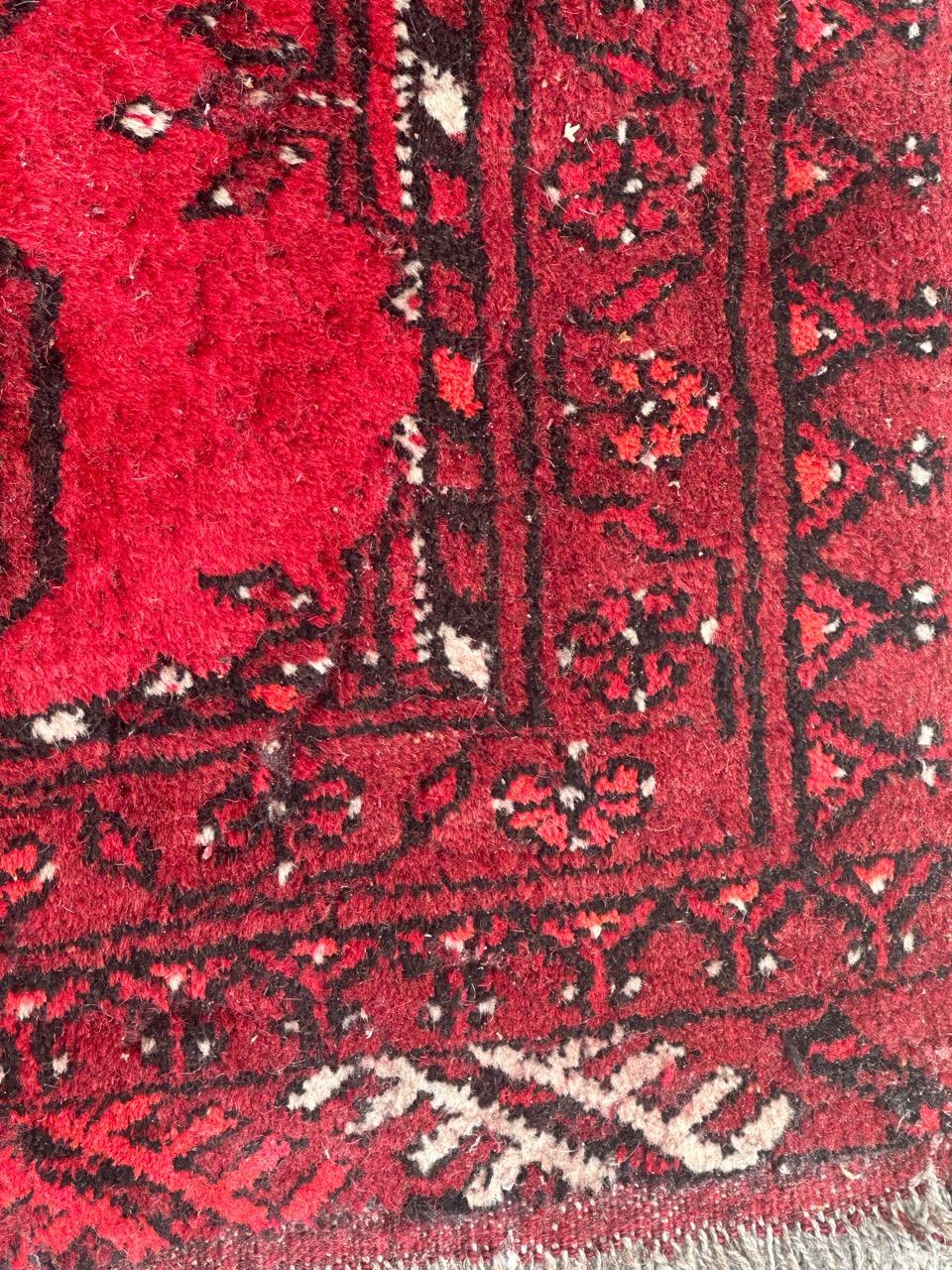Late 20th Century nice Small vintage Turkmen rug  For Sale