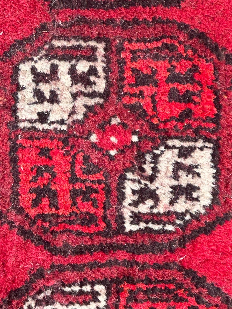 Wool nice Small vintage Turkmen rug For Sale