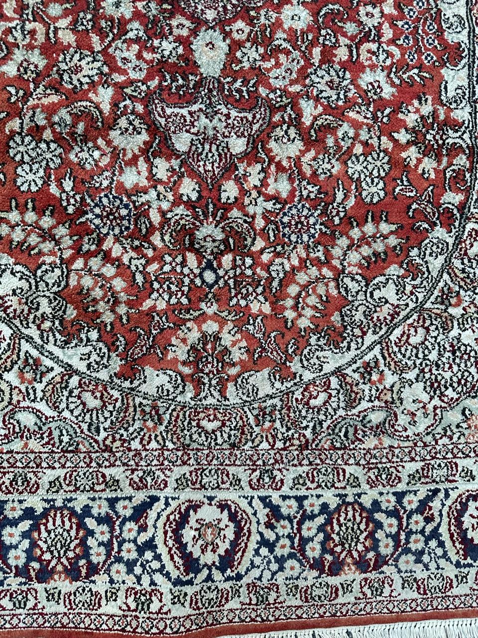 Chinese Bobyrug’s Nice very fine Sino Persian silk rug For Sale