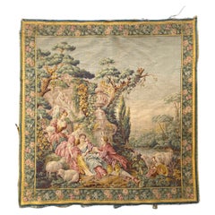 Bell'arazzo vintage in stile Aubusson di Bobyrug