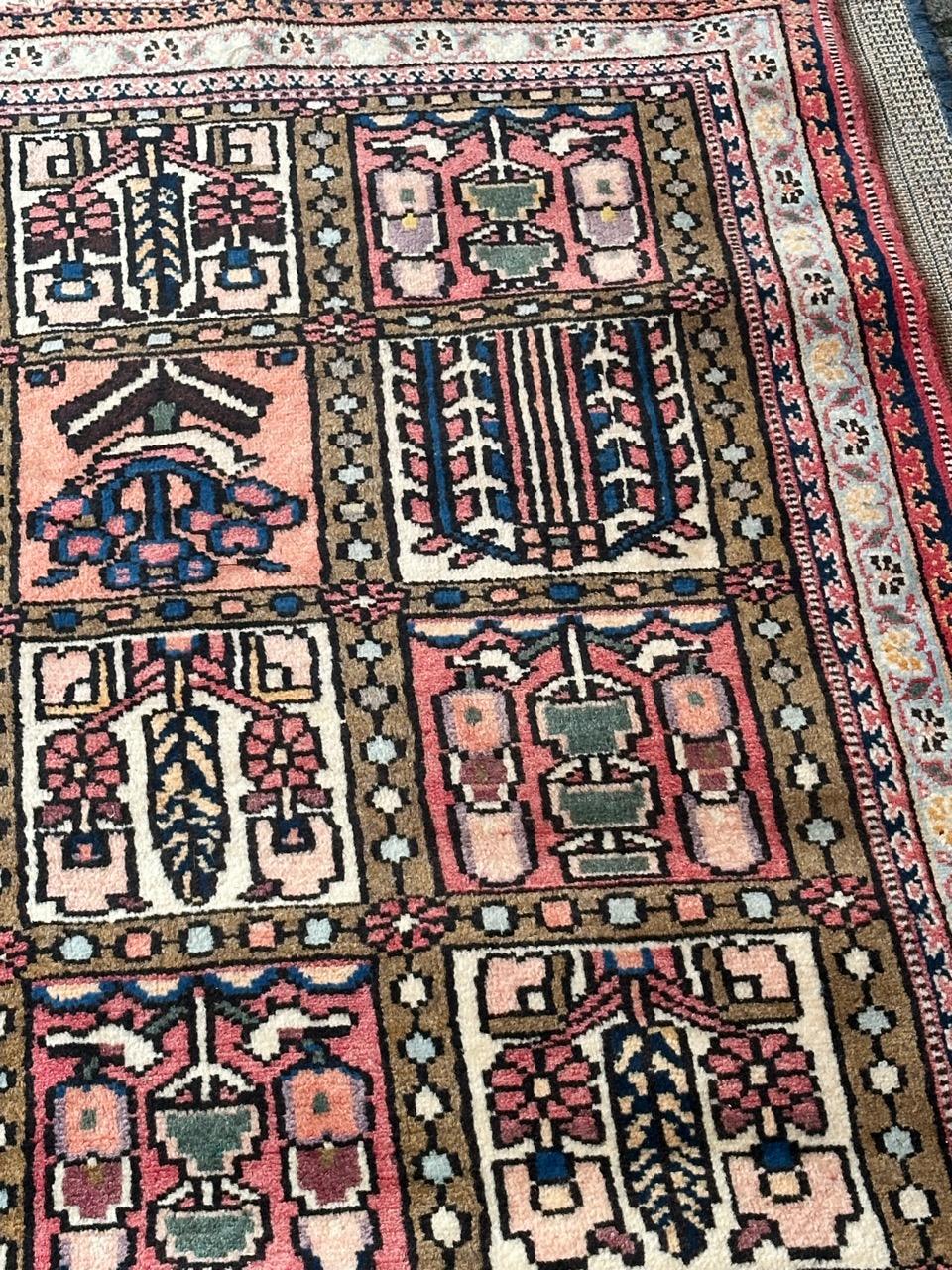 Bobyrug’s nice vintage Bakhtiar rug  For Sale 4
