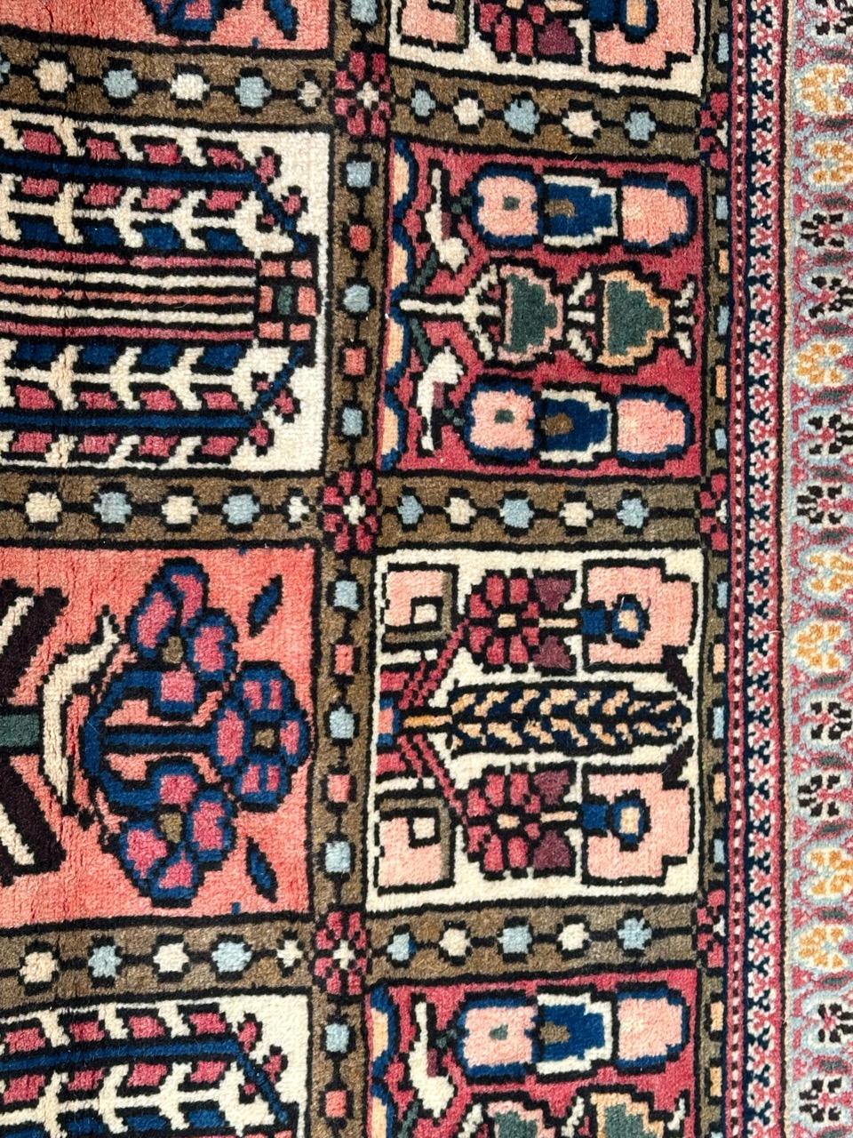 Wool Bobyrug’s nice vintage Bakhtiar rug  For Sale