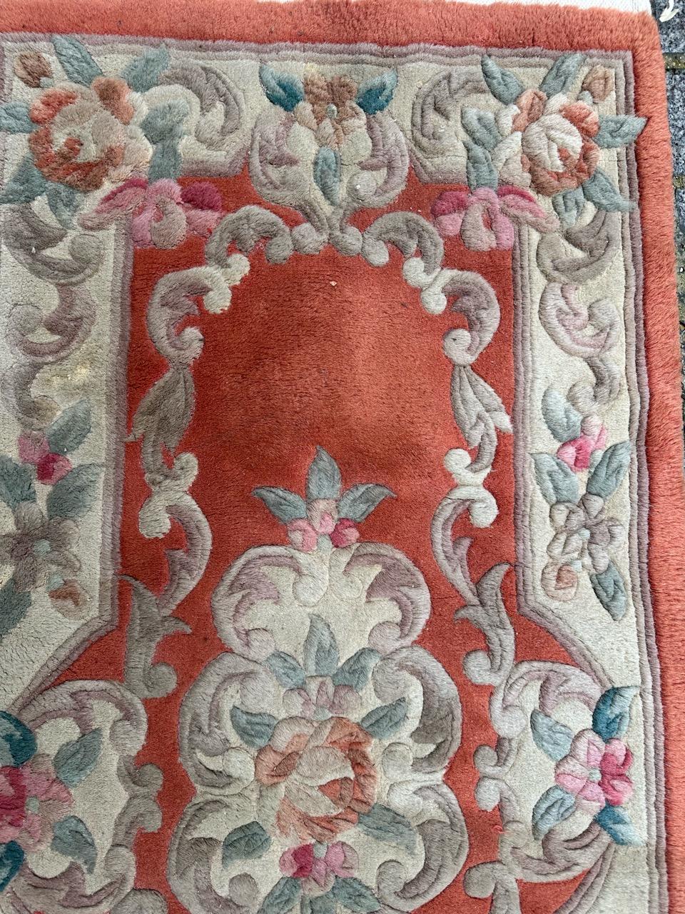 Art Deco Bobyrug’s nice vintage Chinese rug  For Sale