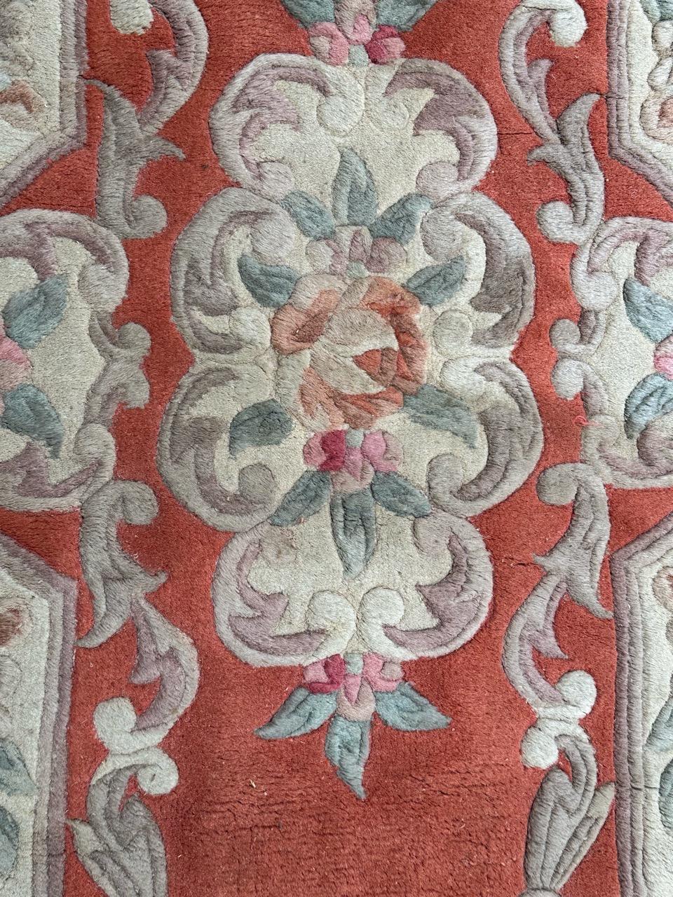 Hand-Knotted Bobyrug’s nice vintage Chinese rug  For Sale