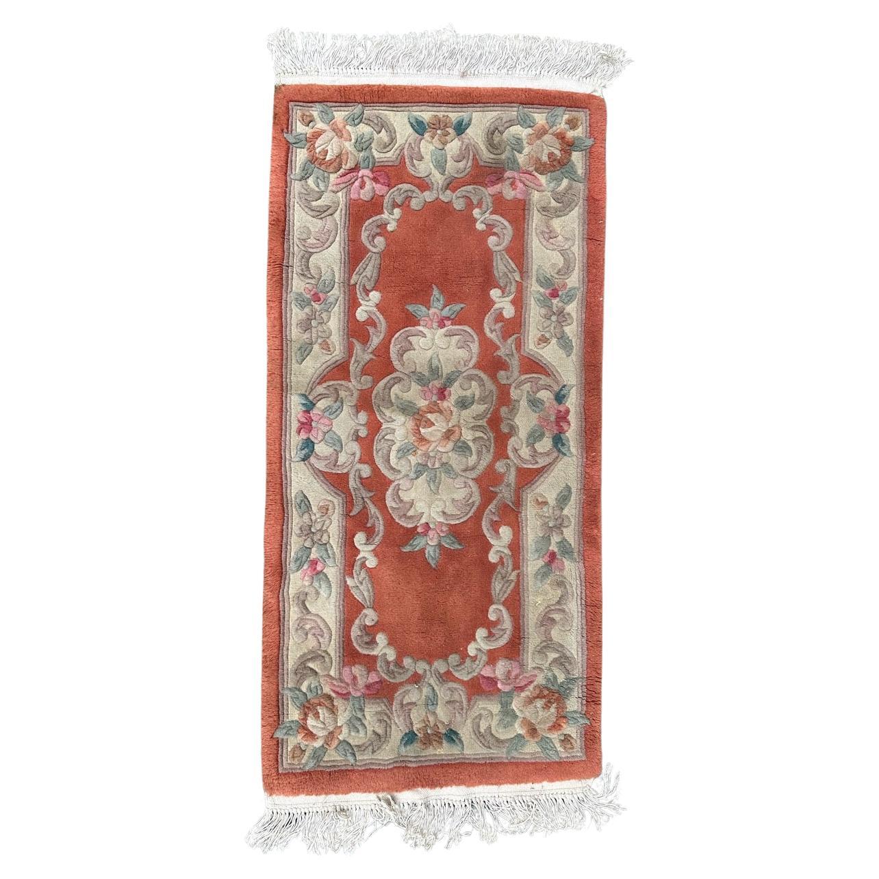 Bobyrug’s nice vintage Chinese rug  For Sale