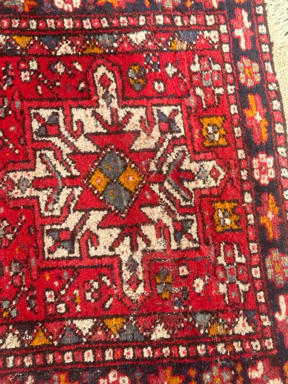 Heriz Serapi Bobyrug’s nice vintage distressed Heriz rug  For Sale