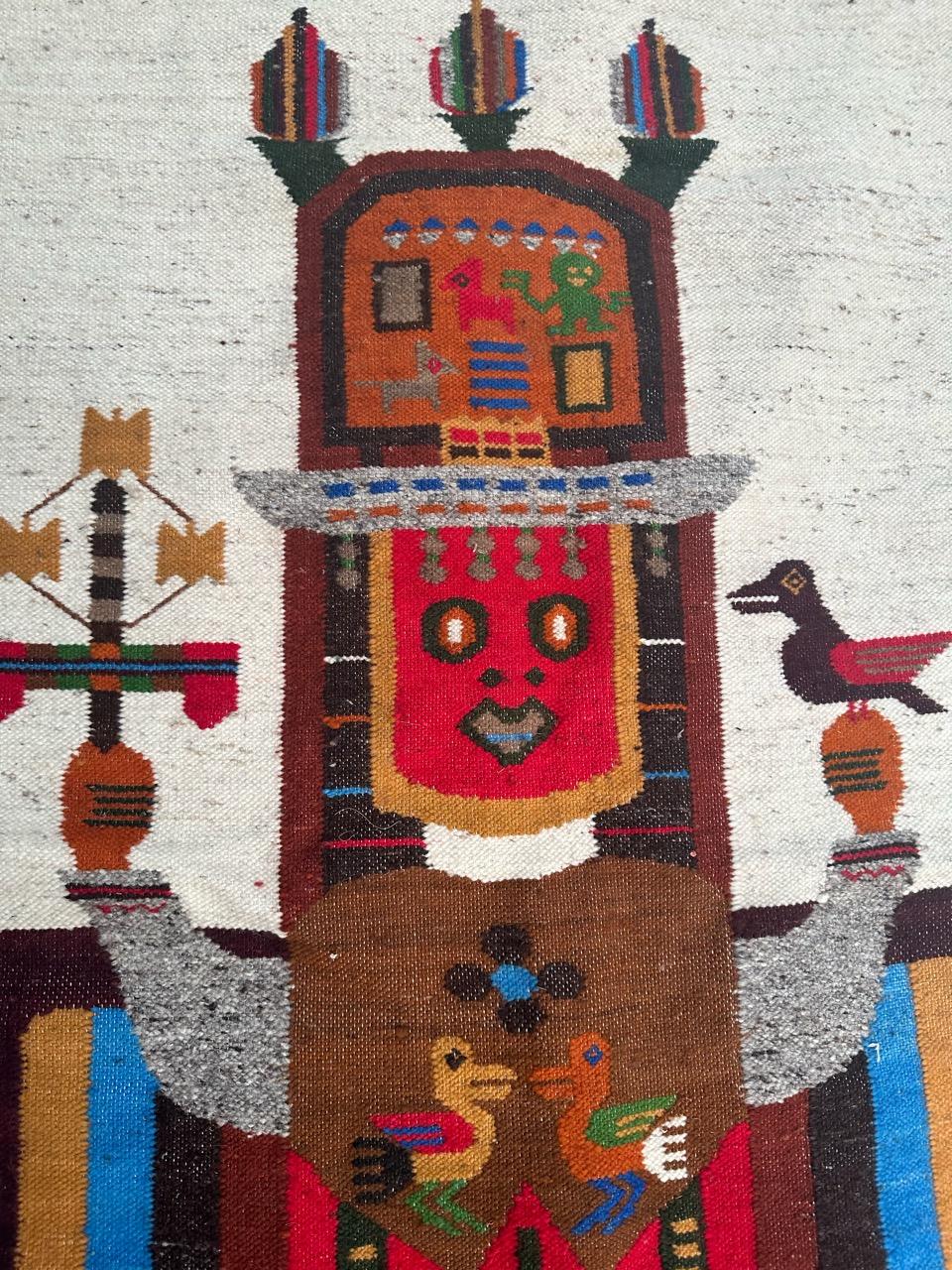 La belle tapisserie vintage Equator de Bobyrug  Bon état - En vente à Saint Ouen, FR