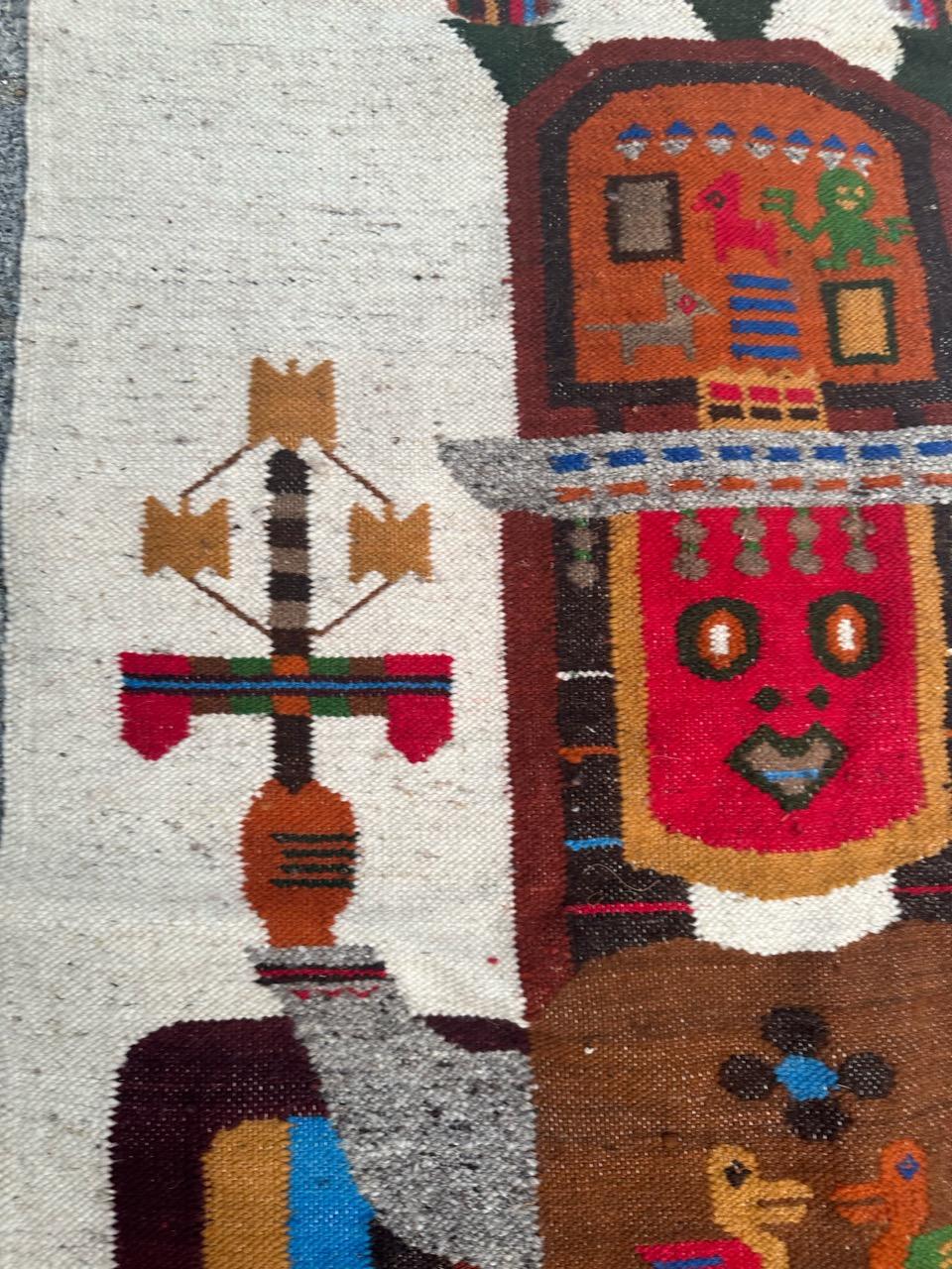20th Century Bobyrug’s nice vintage Equator tapestry  For Sale